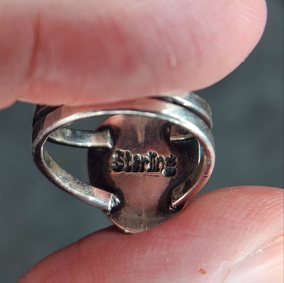 Kingman Nugget Turquoise Sterling Silver Ring - Picture 5 of 5